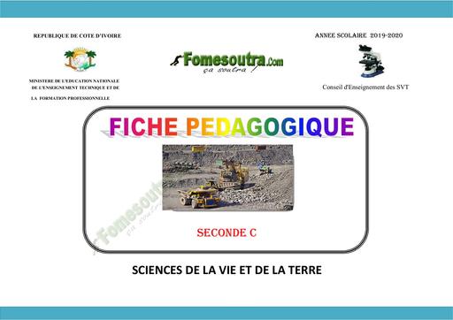 Fiche pedagogique SVT 2nde C APC 2019 2020 by Tehua