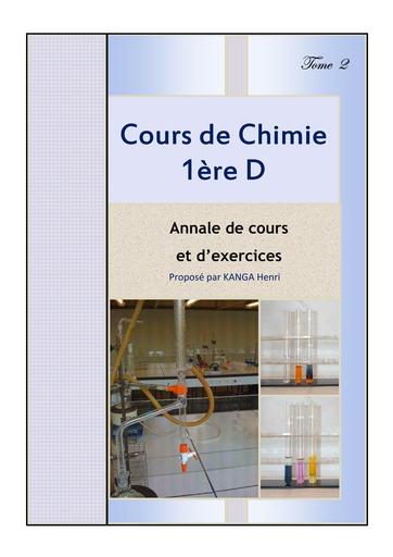 COURS DE CHIMIE 1ière D AU FORMAT APC CI 2025 Lycée de SOUBRE BY TEHUA