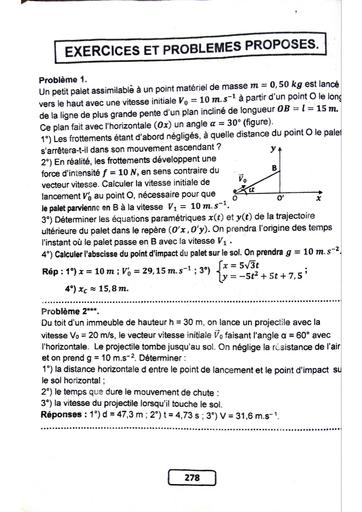 Exercices Dynamique Physique 4 exo corrigés by Tehua