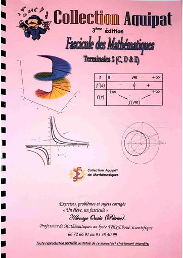 Aquipate Fascicule de Maths corrigé + resumés de cours by Tehua