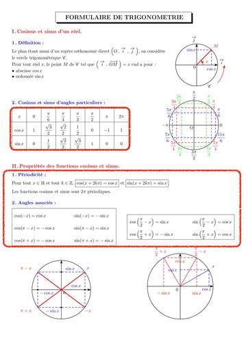 Formules trigonométries BY TEHUA