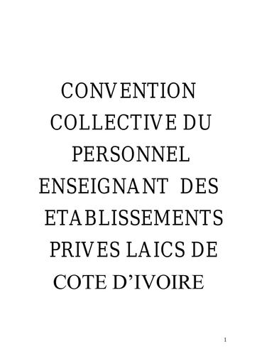 Convention collective des ens du privé by Tehua