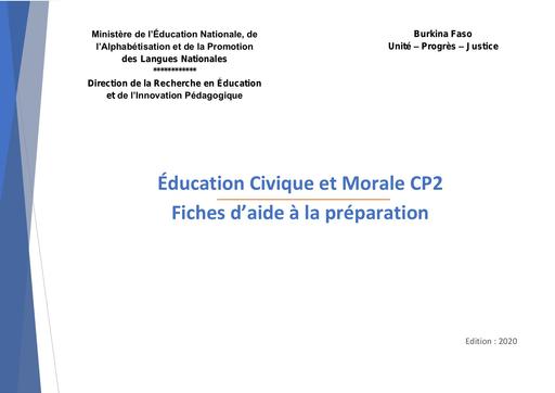 Education civique morale cp2 by Tehua