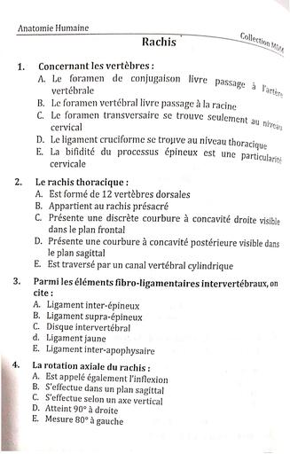 Infas QCM emds anatomie unit 5 by Tehua