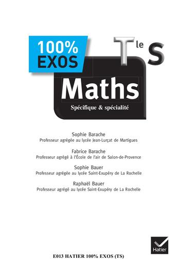 100%Exos Specifique Specialite Maths Tle S by Tehua