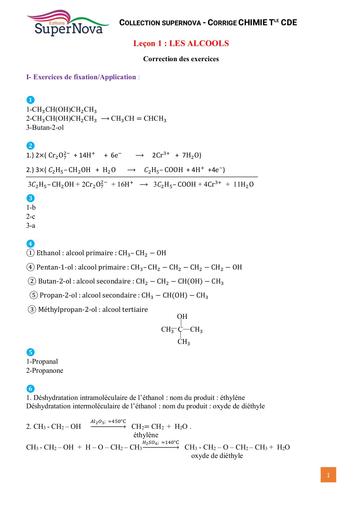 Nova CHIMIE Tle CDE CORRIGÉ by Tehua