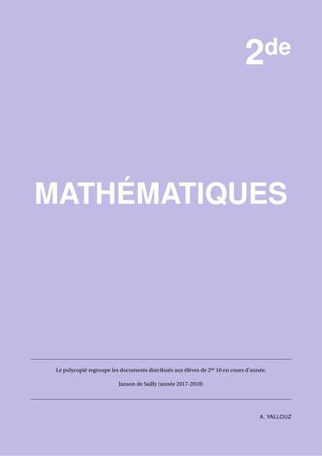 Cours de maths 2nde C Yallouz by Tehua