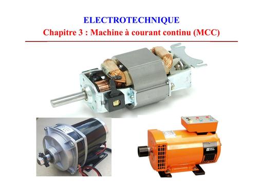 Chapitre 3 MCC machine à courant continu by Tehua