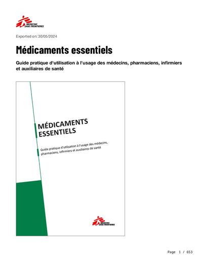 Cours guide medicaments essentiels by TEHUA