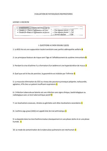 INFAS EVALUATION DE PATHOLOGIES RESPIRATOIRES by TEHUA