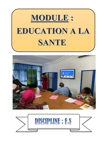 EDUCATION A LA SANTE F S RENOVE by Tehua