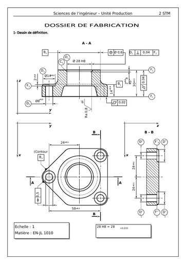 Dossier de fabrication Socle by Tehua