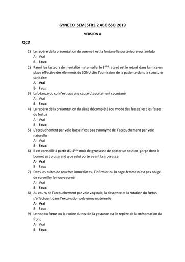 Infas Gynecco 2 semestre aboisso 2019 by Tehua