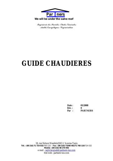 Guide chaudières by Tehua