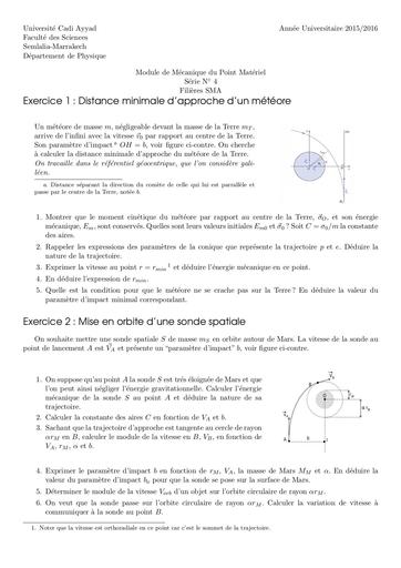 TD4 Mécanique de point 2015 2016 by TEHUA