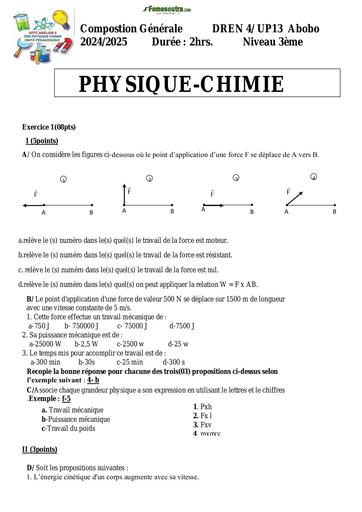 Composition generale Decembre 2024 UP 13 ADAMA SANOGO SUJET PC 3ieme by Tehua