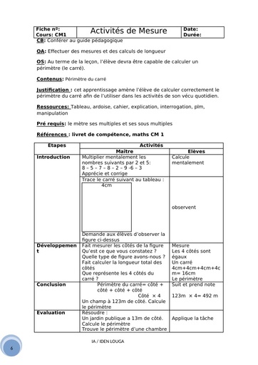 Activités de Mesure by Tehua