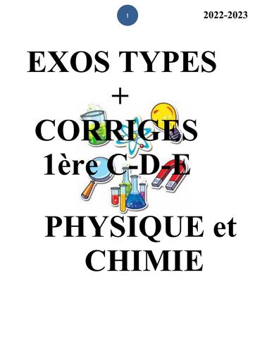 EXOS TYPE PC 1ere C-D-E By DJAHA