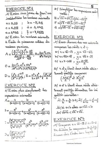 Fascicule corrigé Maths K² niveau 2nde C by Tehua