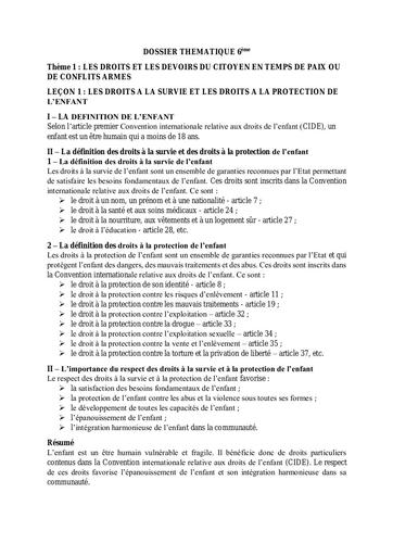 Cours EDHC 6ème by Tehua