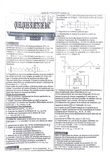 BAC PC SÉRIE C & E 2010. pdf