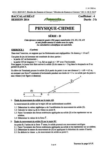 Bac d physique chimie 2014 by TEHUA
