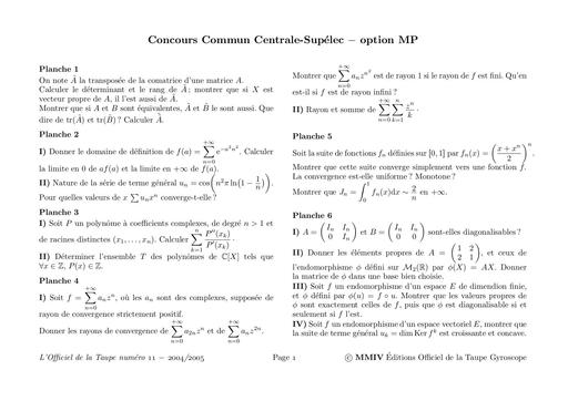 Show 04 MP Centrale Math 74