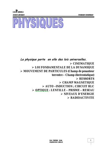 Le Praticien Physiques Tle CD by Tehua