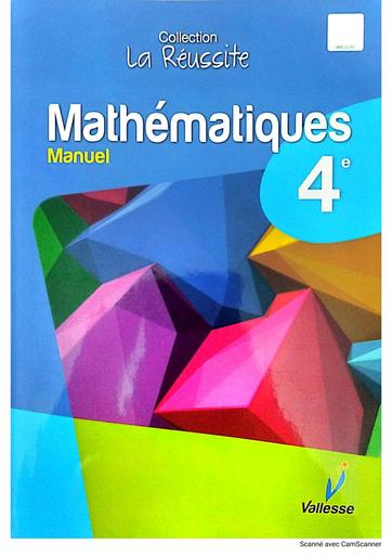 Collection la Réussite Manuel Maths 4ième édition Vallesse by Tehua