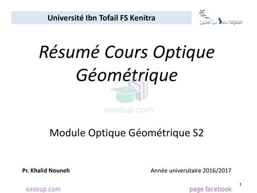 Sup Cours Optique Geo physique by Tehua