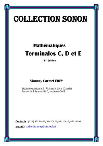 Collection SONON Maths Tle C,D,E pdf