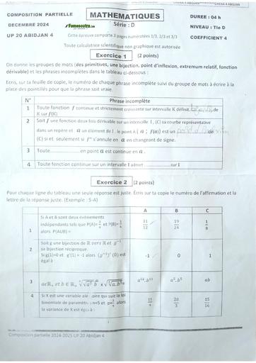 Composition generale Decembre 2024 Maths D Up20 cours sociaux by Tehua