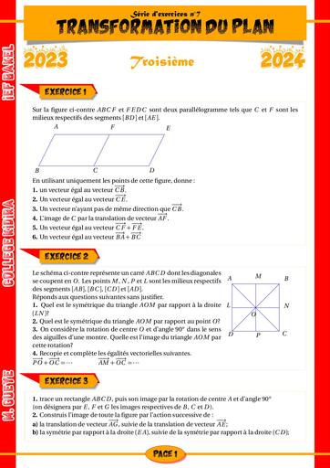 Revision Transformation du plan 3ieme by Tehua