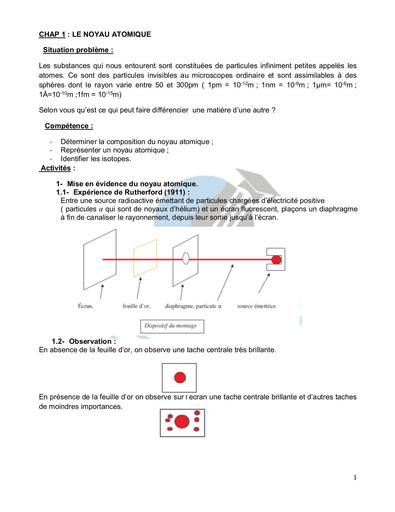 Cours B Cours de chimie 2nde C by Tehua