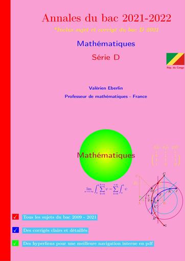 Annales Maths bac D 2022