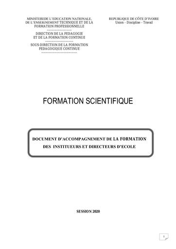 Cafop Module Formation Scientifique 2020 by Tehua