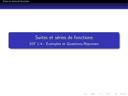 Maths sup cours suite de serie de fonctions by Tehua