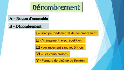 Cours et exercices corrigés Dénombrement Maths 1iere by Tehua