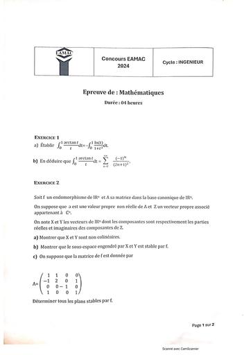 EAMAC Maths ingénieur 2024 by Tehua