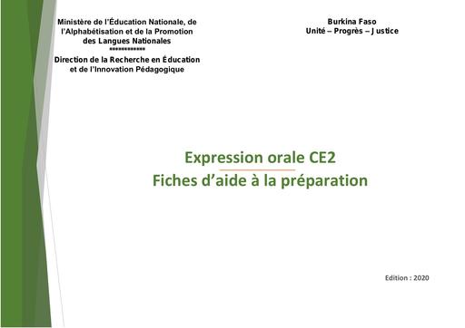 Expression orale ce2 by Tehua