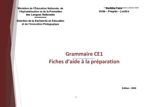 Grammaire ce1 by Tehua