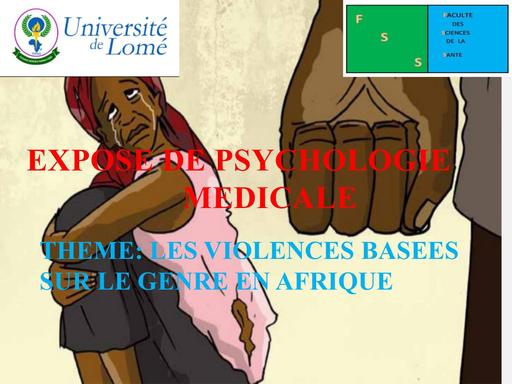 Exposé LES Violence Basée sur le Genre EN AFRIQUE by Tehua