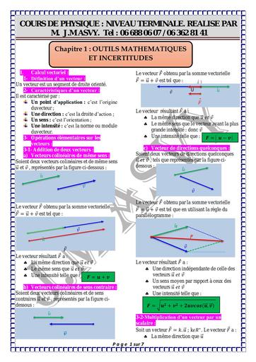 Outils mathématiques et incertitudes fin J M by Tehua