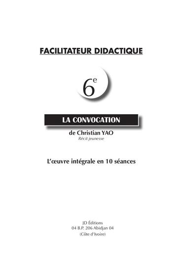 Facilitateur LA CONVOCATION by Tehua