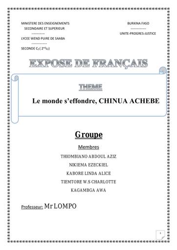 Exposé le monde s'effondre by Tehua