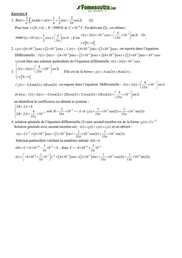 Corrigé TP(6) Equation différentielle BTS GO
