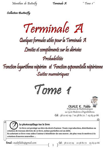Prof Maths Terminale A Tome 1 by Tehua